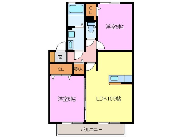 岩塚駅 徒歩35分 1階の物件間取画像